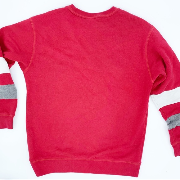 PINK by VS  Red Boyfriend Crew Sweatshirt xs - Picture 6 of 6
